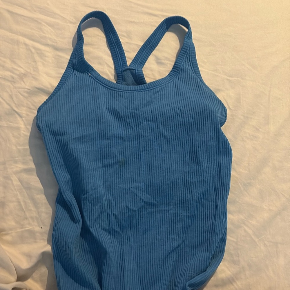 Bright blue lulu lemon tank